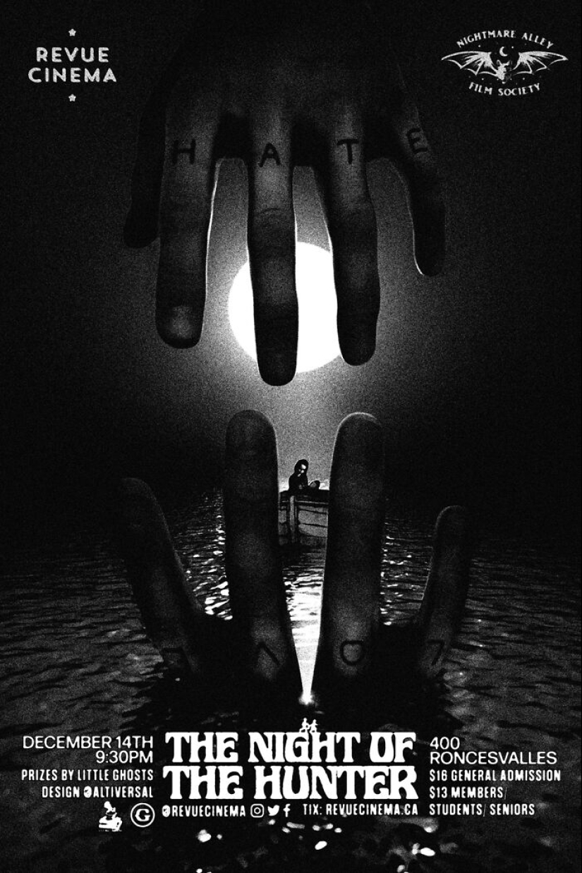 15 carteles de películas alternativas que diseñé para un teatro local en Toronto, Canadá