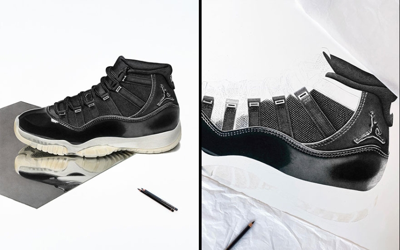 15 dibujos hiperrealistas de zapatillas que podrían hacerte pensar que son fotos 15 dibujos hiperrealistas de zapatillas que podrían hacerte pensar que son fotos