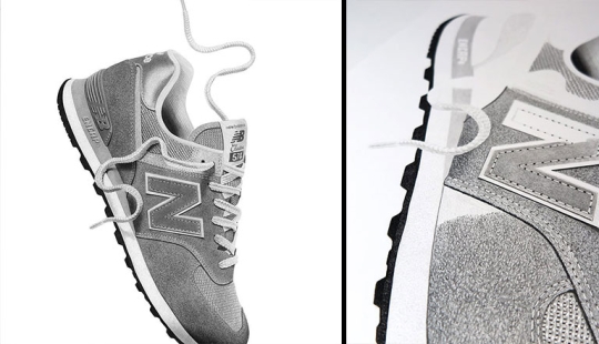 15 dibujos hiperrealistas de zapatillas que podrían hacerte pensar que son fotos 15 dibujos hiperrealistas de zapatillas que podrían hacerte pensar que son fotos