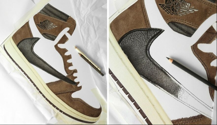 15 dibujos hiperrealistas de zapatillas que podrían hacerte pensar que son fotos 15 dibujos hiperrealistas de zapatillas que podrían hacerte pensar que son fotos