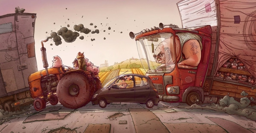 15 mordaces ilustraciones de un artista polaco que describen nuestra vida sin adornos 15 mordaces ilustraciones de un artista polaco que describen nuestra vida sin adornos