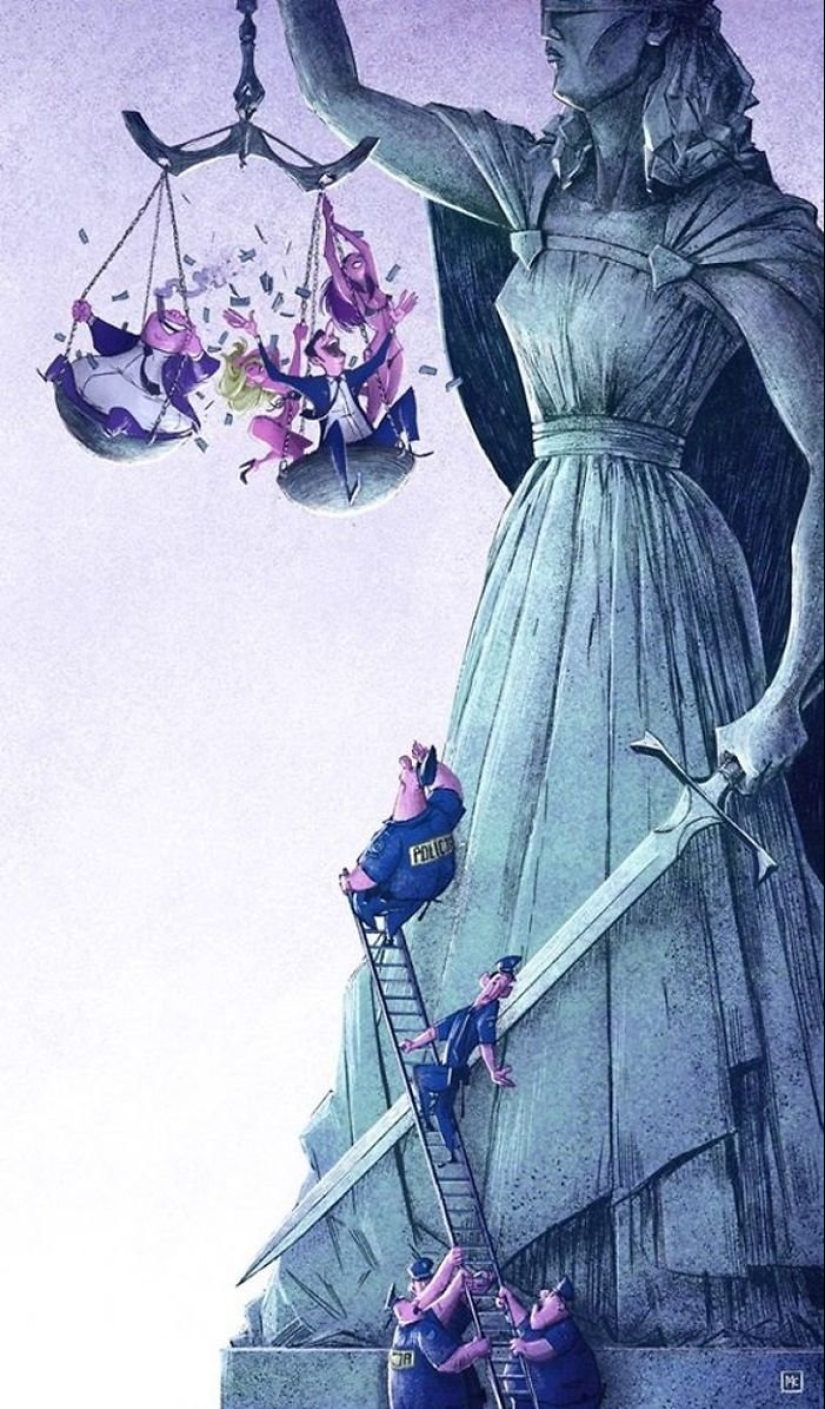 15 mordaces ilustraciones de un artista polaco que describen nuestra vida sin adornos 15 mordaces ilustraciones de un artista polaco que describen nuestra vida sin adornos