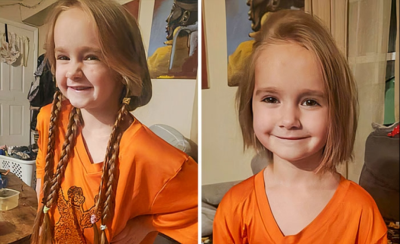 15 People Before And After Cutting Off Their Long Hair To Donate It