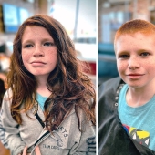 15 personas antes y después de cortarse el pelo largo para donarlo