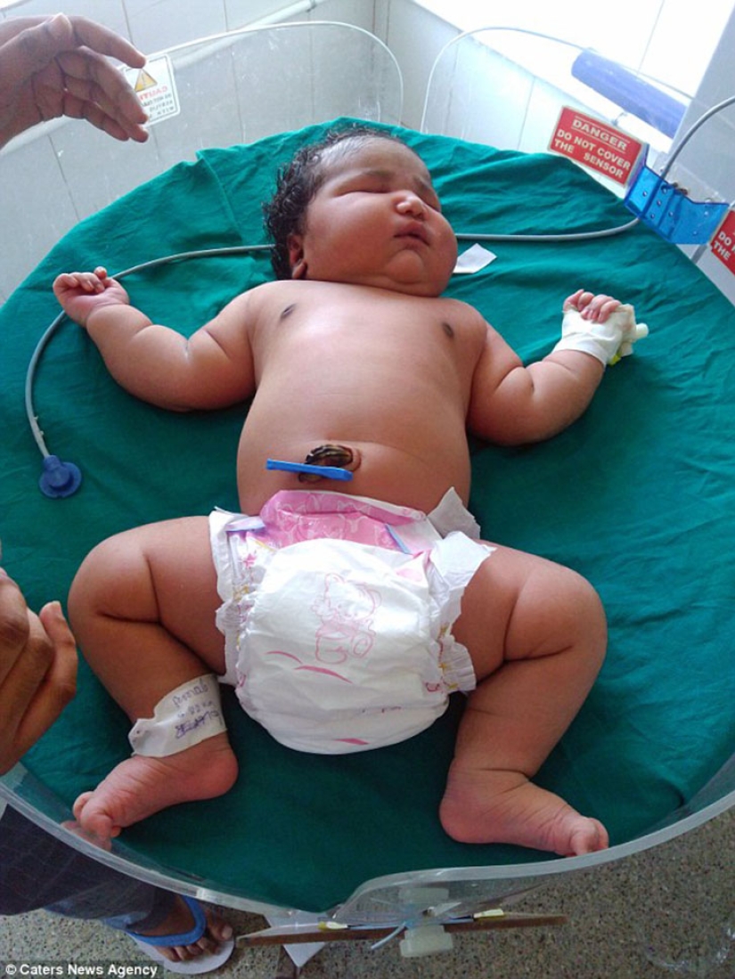 19-year-old mother gave birth to the heaviest girl weighing 6.8 kg 19-year-old mother gave birth to the heaviest girl weighing 6.8 kg