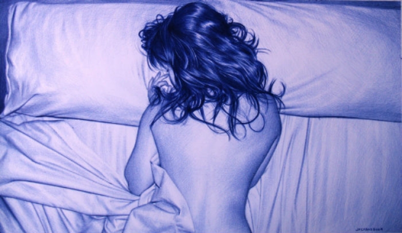 20 incredible paintings written with an ordinary ballpoint pen