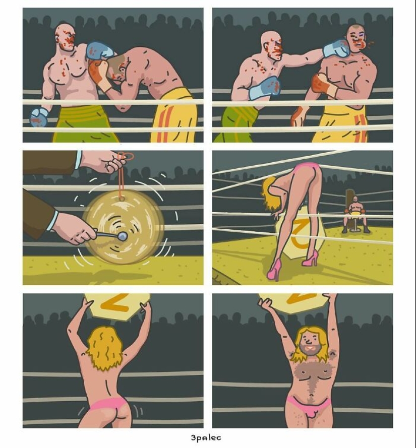 23 historietas divertidas con giros inesperados y una pizca de humor negro hechas por este artista