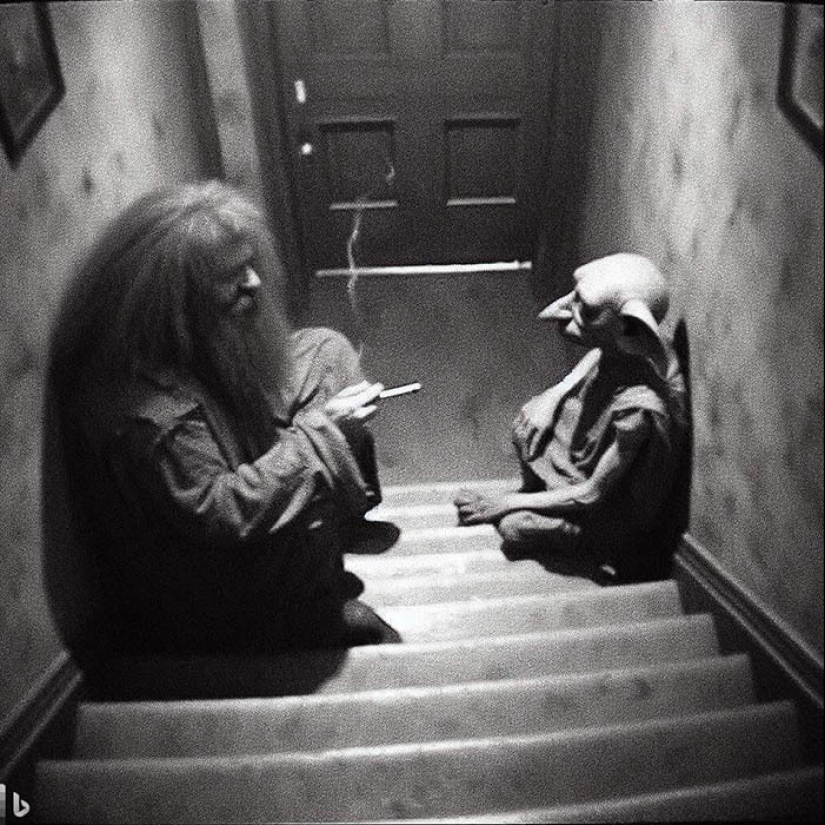 28 fotografías generadas por IA de la salvaje realidad detrás de las cortinas mágicas de Hogwarts