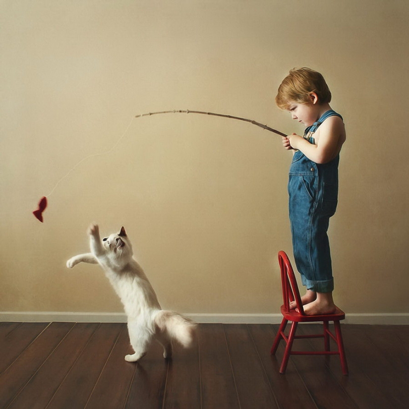 3 + 2. Children and cats photographed by Beth Mancuso