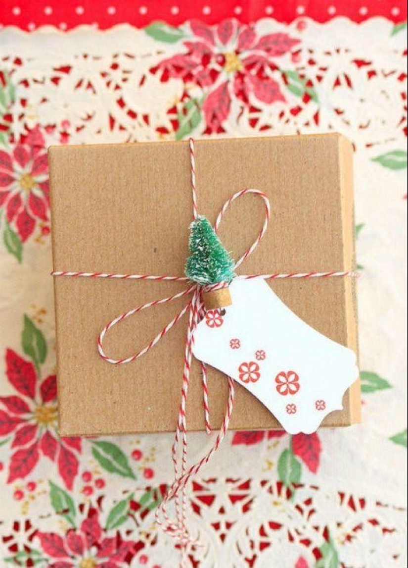 30 ideas how to wrap a New Year's gift