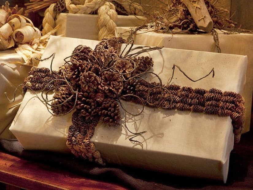 30 ideas how to wrap a New Year's gift