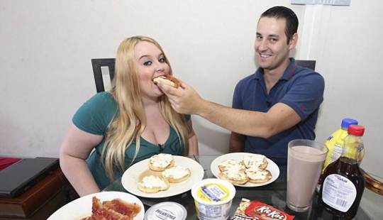 5000 calorías al día: aumente de peso para hacerse famoso en Internet