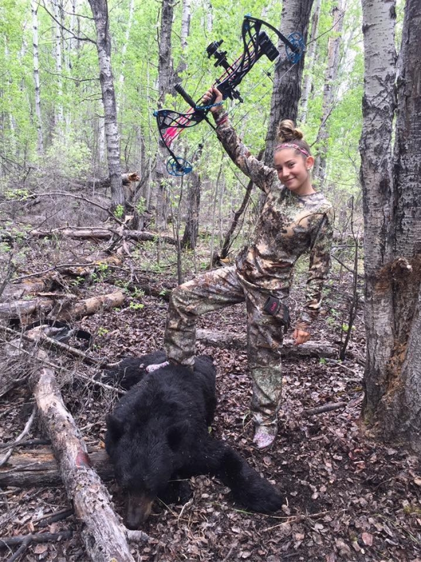 A 12-year-old girl who loves to kill animals A 12-year-old girl who loves to kill animals