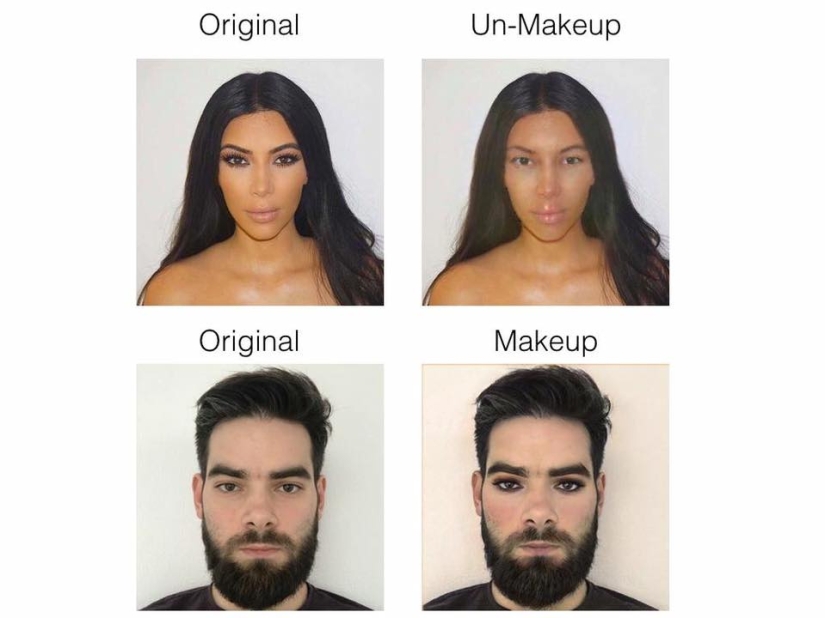 A bot "for removing makeup" has been released, which shows the true faces of the painted girls A bot "for removing makeup" has been released, which shows the true faces of the painted girls