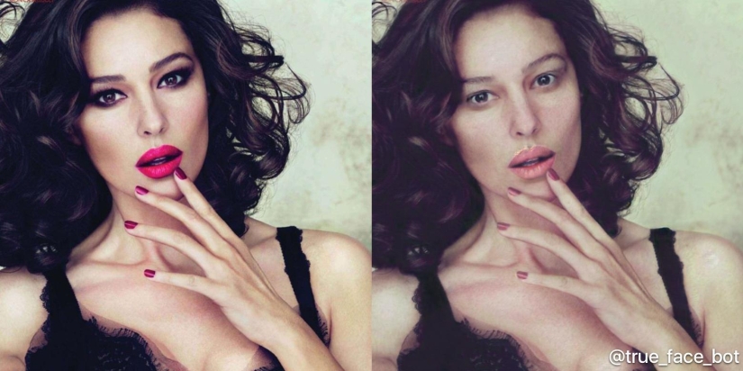 A bot "for removing makeup" has been released, which shows the true faces of the painted girls A bot "for removing makeup" has been released, which shows the true faces of the painted girls