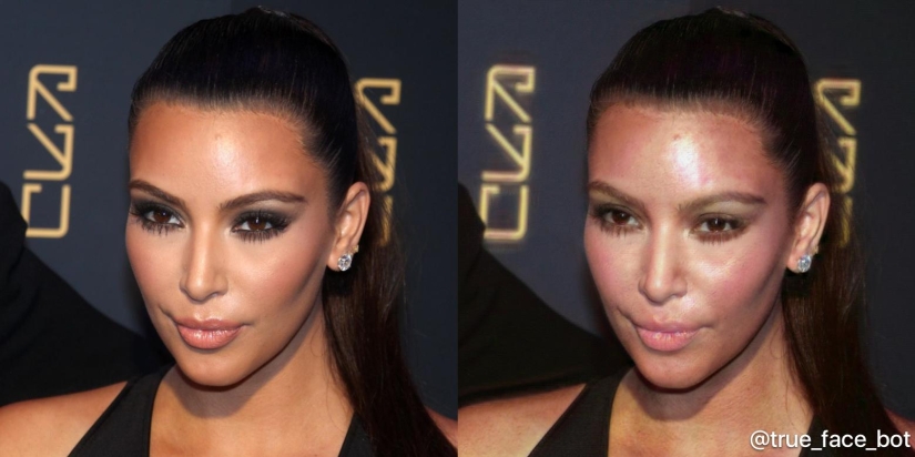 A bot "for removing makeup" has been released, which shows the true faces of the painted girls A bot "for removing makeup" has been released, which shows the true faces of the painted girls