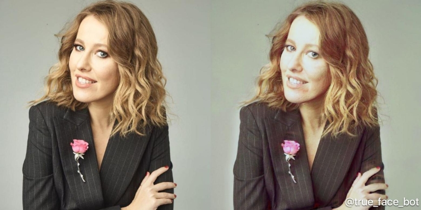 A bot "for removing makeup" has been released, which shows the true faces of the painted girls A bot "for removing makeup" has been released, which shows the true faces of the painted girls