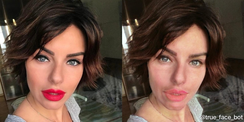A bot "for removing makeup" has been released, which shows the true faces of the painted girls A bot "for removing makeup" has been released, which shows the true faces of the painted girls