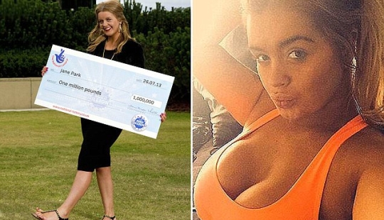 A British woman who won a million pounds in the lottery at the age of 17 wants to sue the organizers