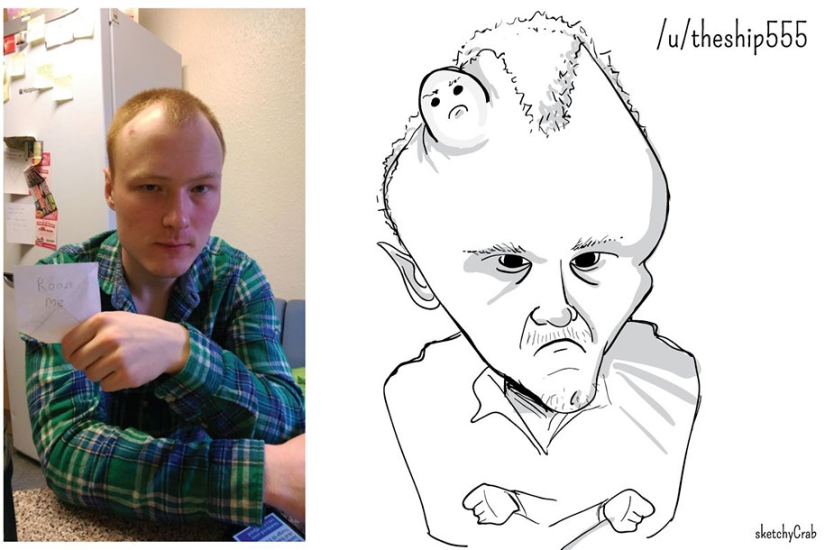 A cartoonist drew Reddit users, highlighting the worst