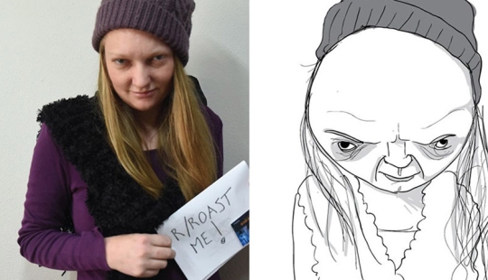 A cartoonist drew Reddit users, highlighting the worst