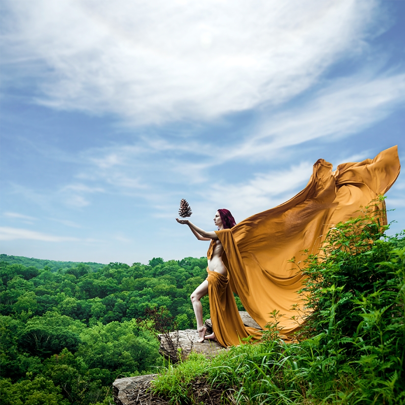 A dark fairy tale against the background of the cold landscapes of Iceland