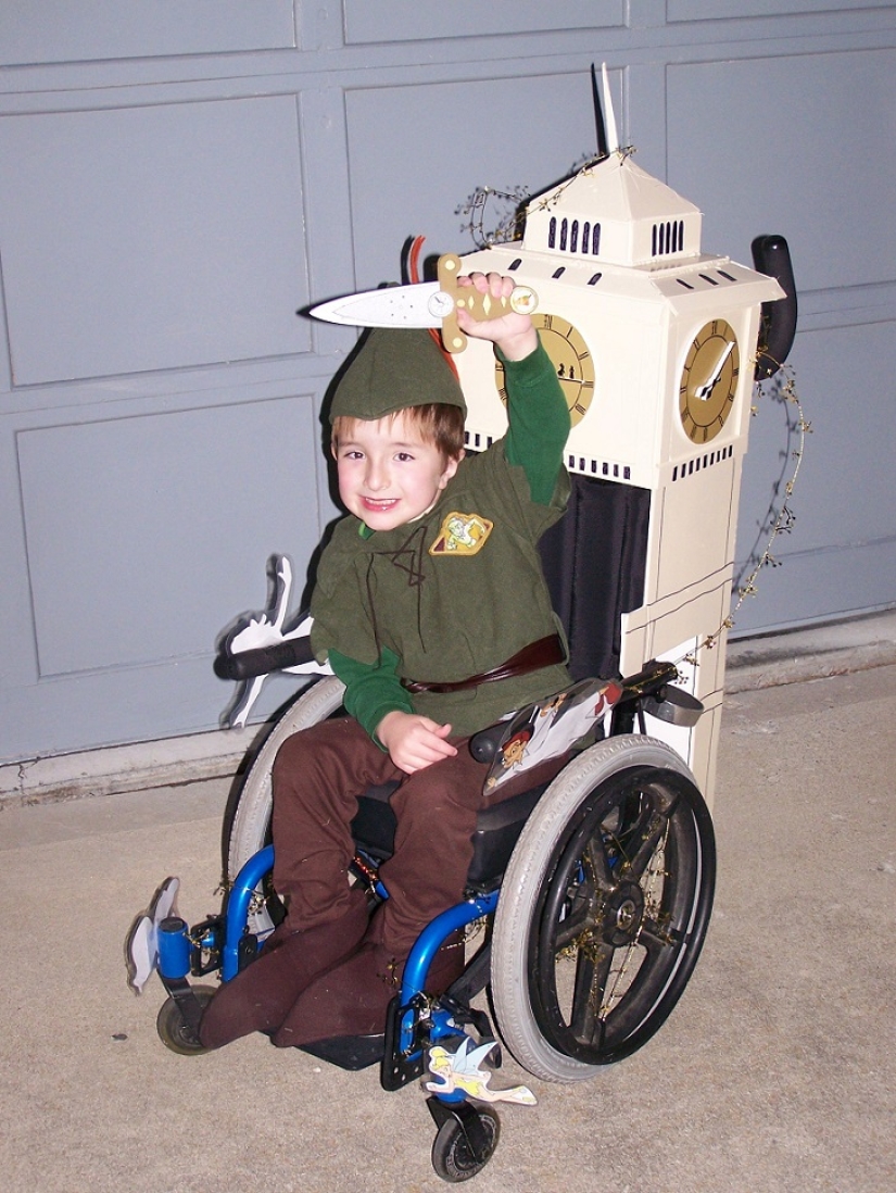 A father creates costumes for his son's wheelchair A father creates costumes for his son's wheelchair
