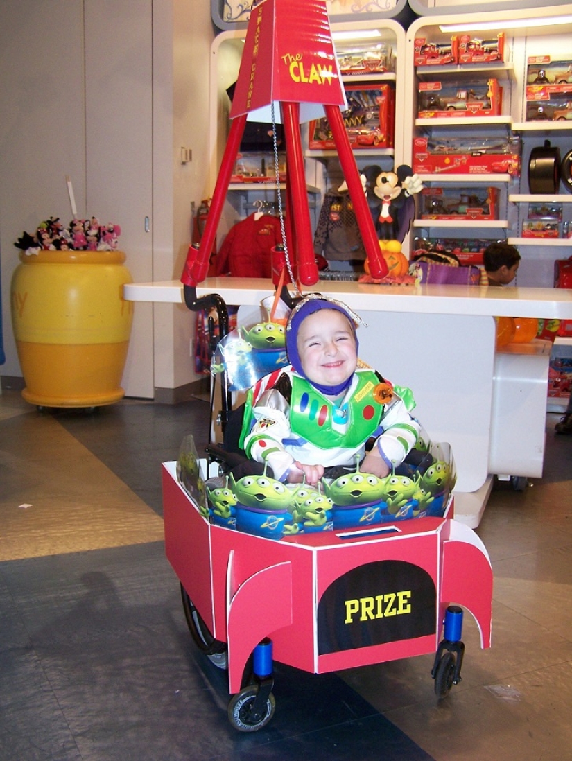 A father creates costumes for his son's wheelchair A father creates costumes for his son's wheelchair