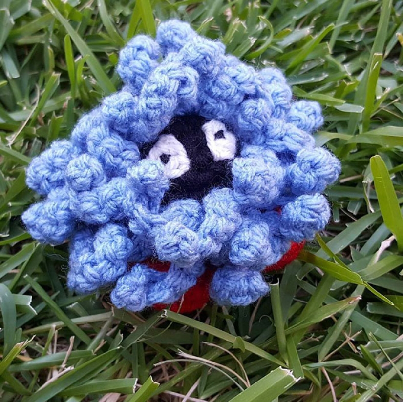 A good Samaritan crochets Pokemon and leaves them in places where they can be caught in Pokemon Go A good Samaritan crochets Pokemon and leaves them in places where they can be caught in Pokemon Go