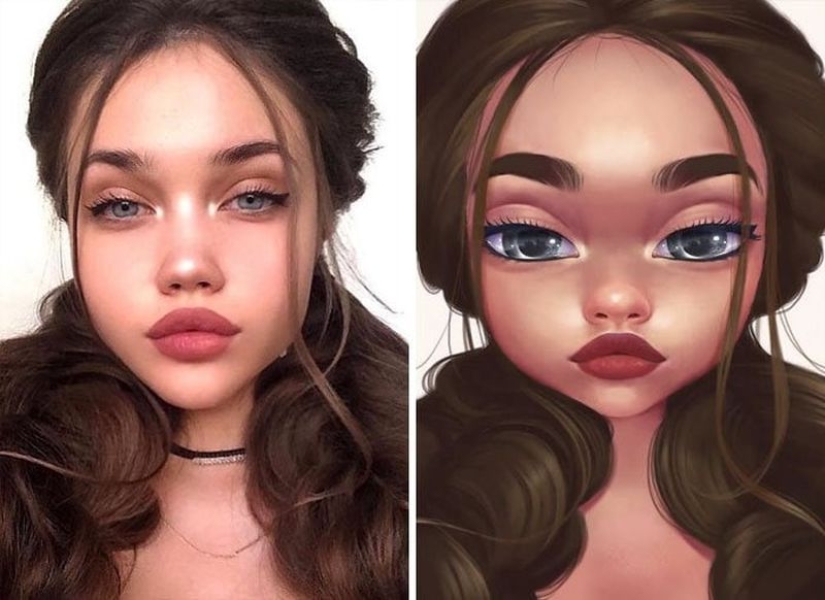 A lover of Disney and Pixar turns portraits of ordinary people into cartoons, and it's incredible! A lover of Disney and Pixar turns portraits of ordinary people into cartoons, and it's incredible!