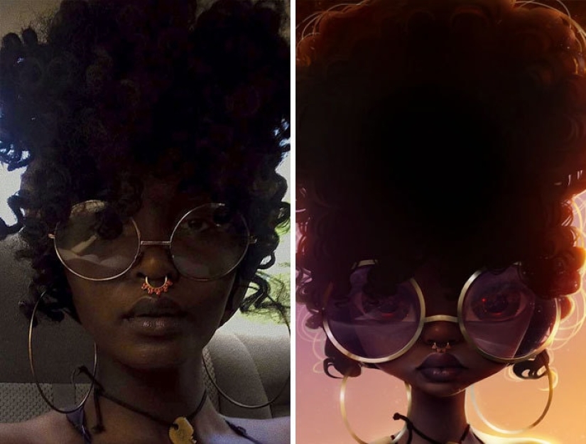 A lover of Disney and Pixar turns portraits of ordinary people into cartoons, and it's incredible! A lover of Disney and Pixar turns portraits of ordinary people into cartoons, and it's incredible!