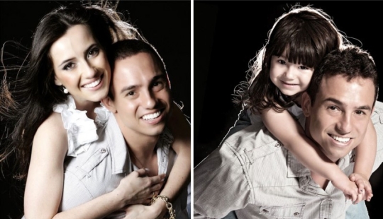 A tres años de la tragedia, un brasileño recrea una foto de su difunta esposa con su hija de tres años