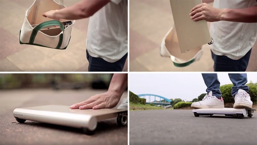 A vehicle that fits in your laptop bag A vehicle that fits in your laptop bag