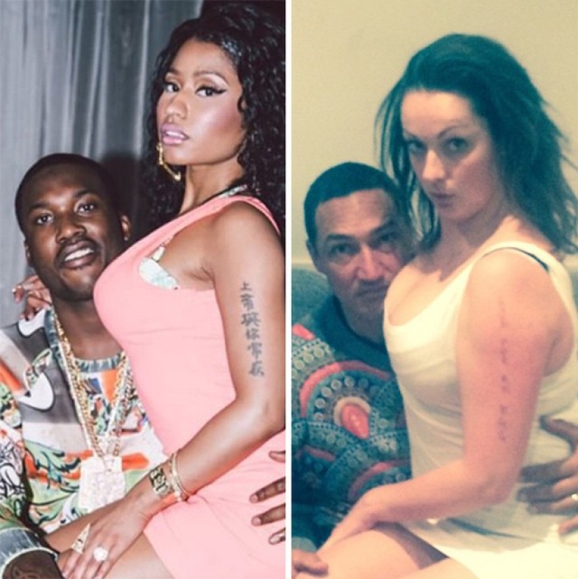 A woman very funny parodies photos of stars on Instagram