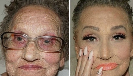 Abuela de 80 años le pidió a su nieta que la maquillara y amaneció famosa Abuela de 80 años le pidió a su nieta que la maquillara y amaneció famosa