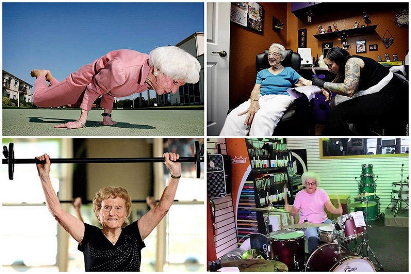 Abuelas con pólvora en frascos de polvo