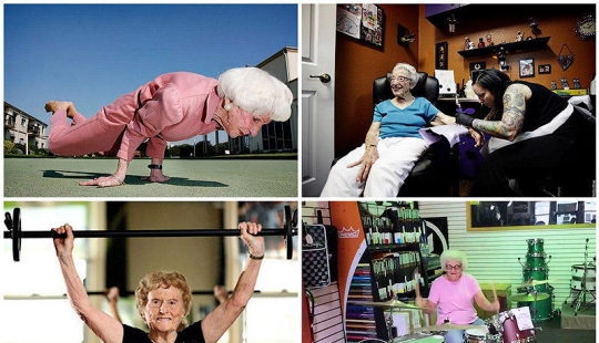 Abuelas con pólvora en frascos de polvo