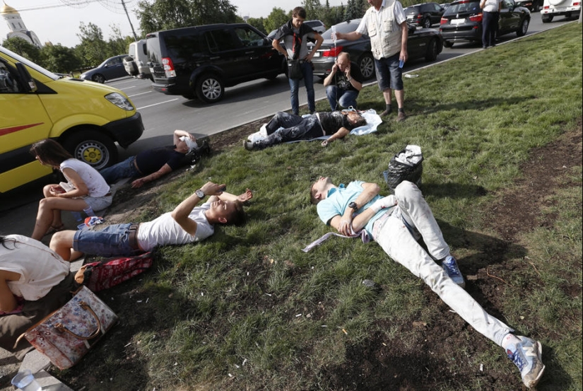Accidente en el metro de Moscú en el tramo Slavyansky Boulevard - Victory Park Accidente en el metro de Moscú en el tramo Slavyansky Boulevard - Victory Park
