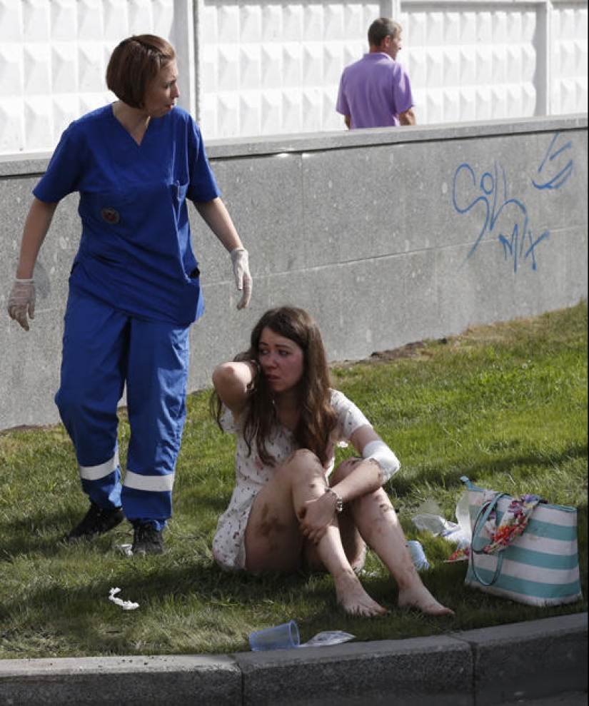 Accidente en el metro de Moscú en el tramo Slavyansky Boulevard - Victory Park Accidente en el metro de Moscú en el tramo Slavyansky Boulevard - Victory Park
