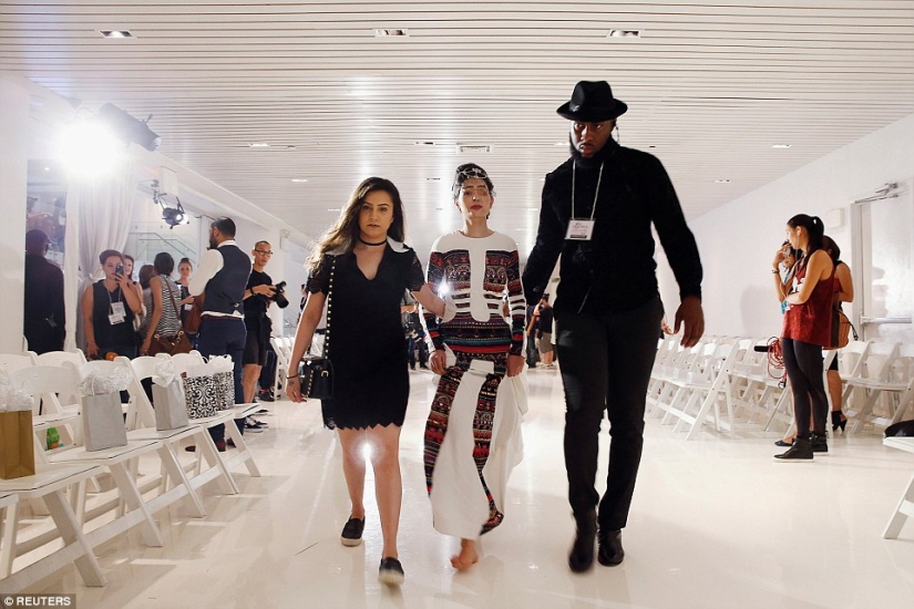 Acid dousing victim walked the runway at New York Fashion Week