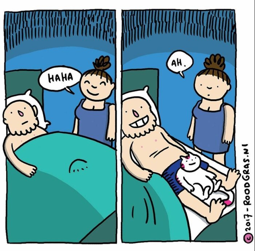 Adorables cómics sin palabras del gato de esta artista holandesa