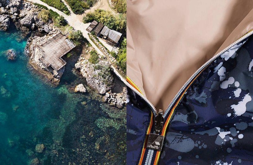 Aerial photography and fashion clothes go hand in hand