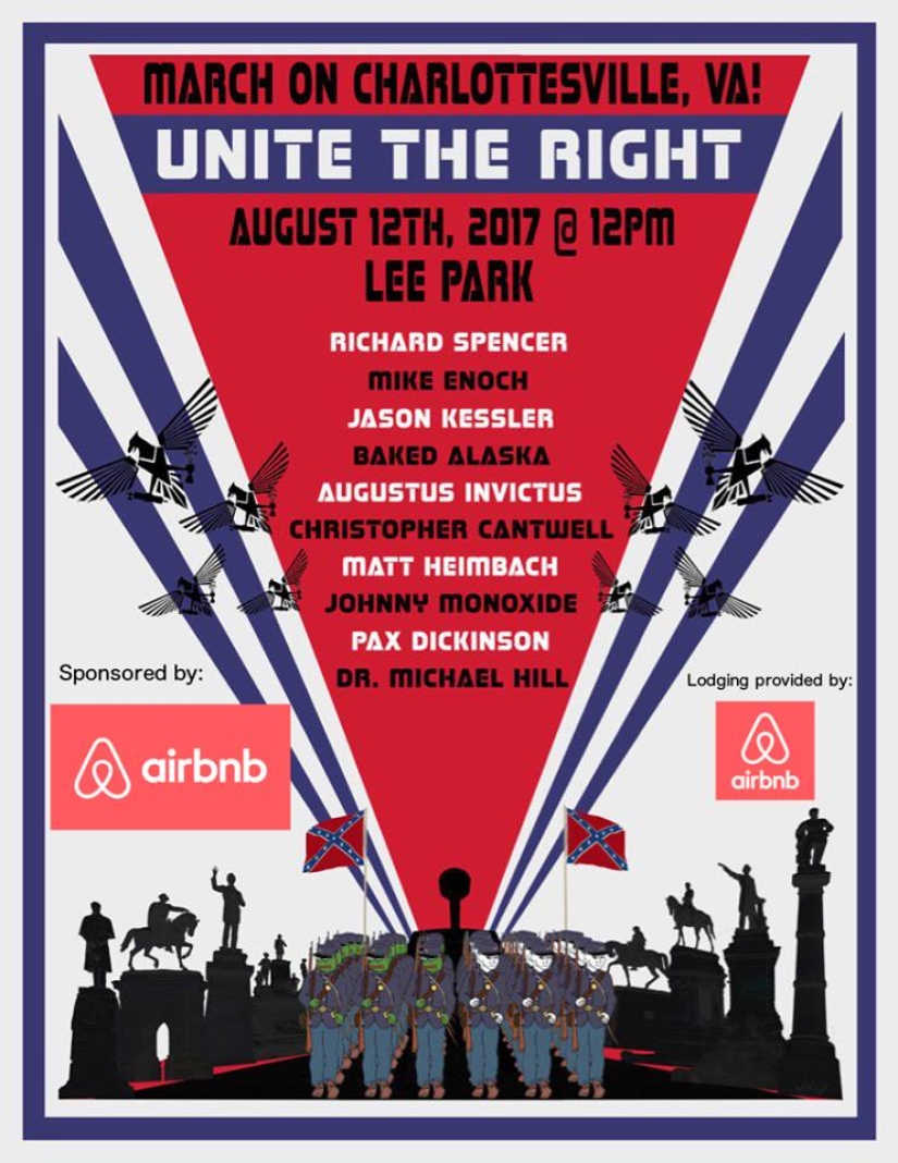 Airbnb service deleted the accounts of those who booked accommodation near the neo-Nazi rally Airbnb service deleted the accounts of those who booked accommodation near the neo-Nazi rally