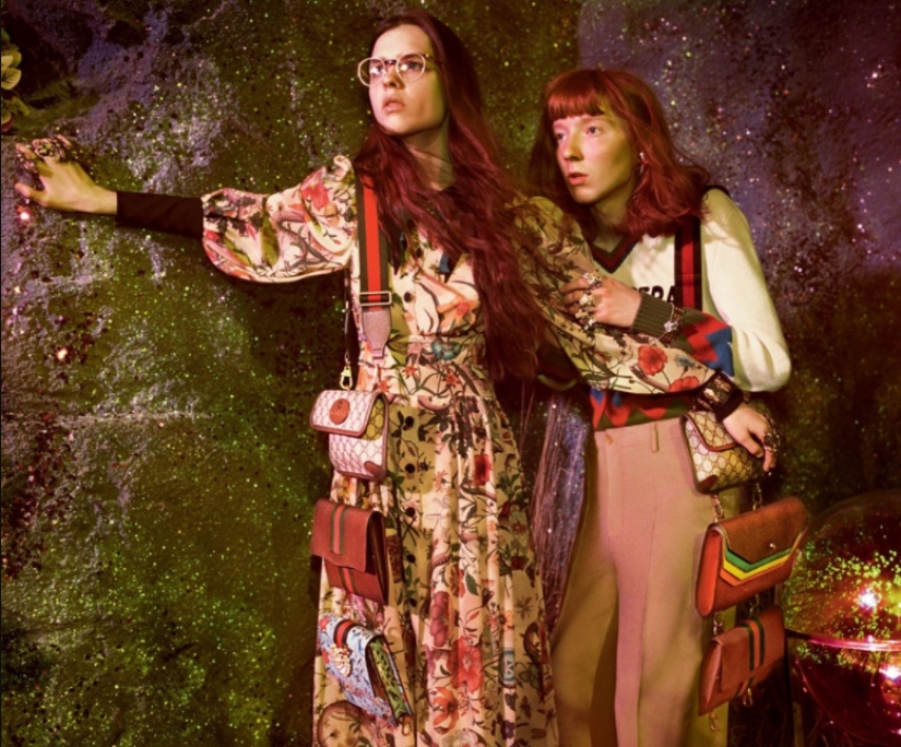 Alienígenas y dinosaurios vintage en el nuevo anuncio loco de Gucci