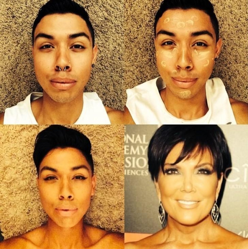 Almost looks like a new network trend #MakeupTransformation