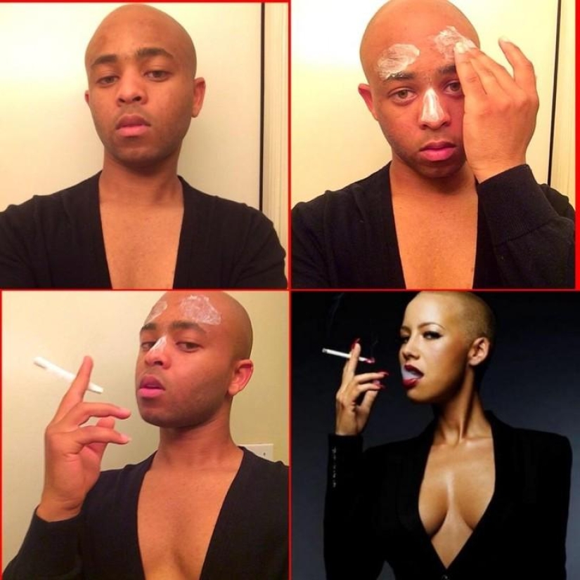 Almost looks like a new network trend #MakeupTransformation