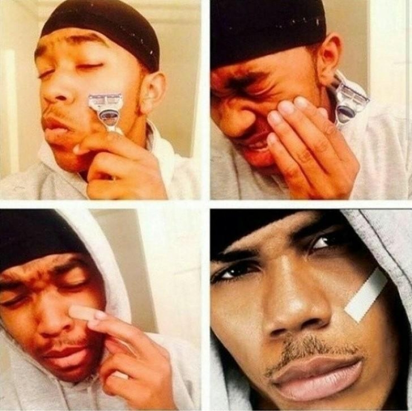 Almost looks like a new network trend #MakeupTransformation