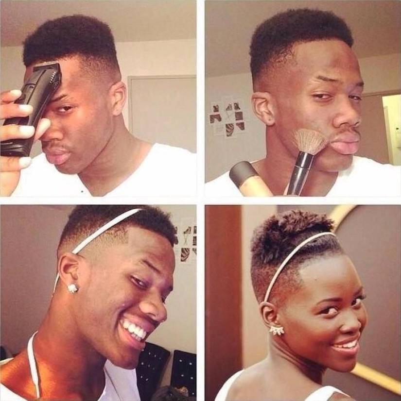 Almost looks like a new network trend #MakeupTransformation