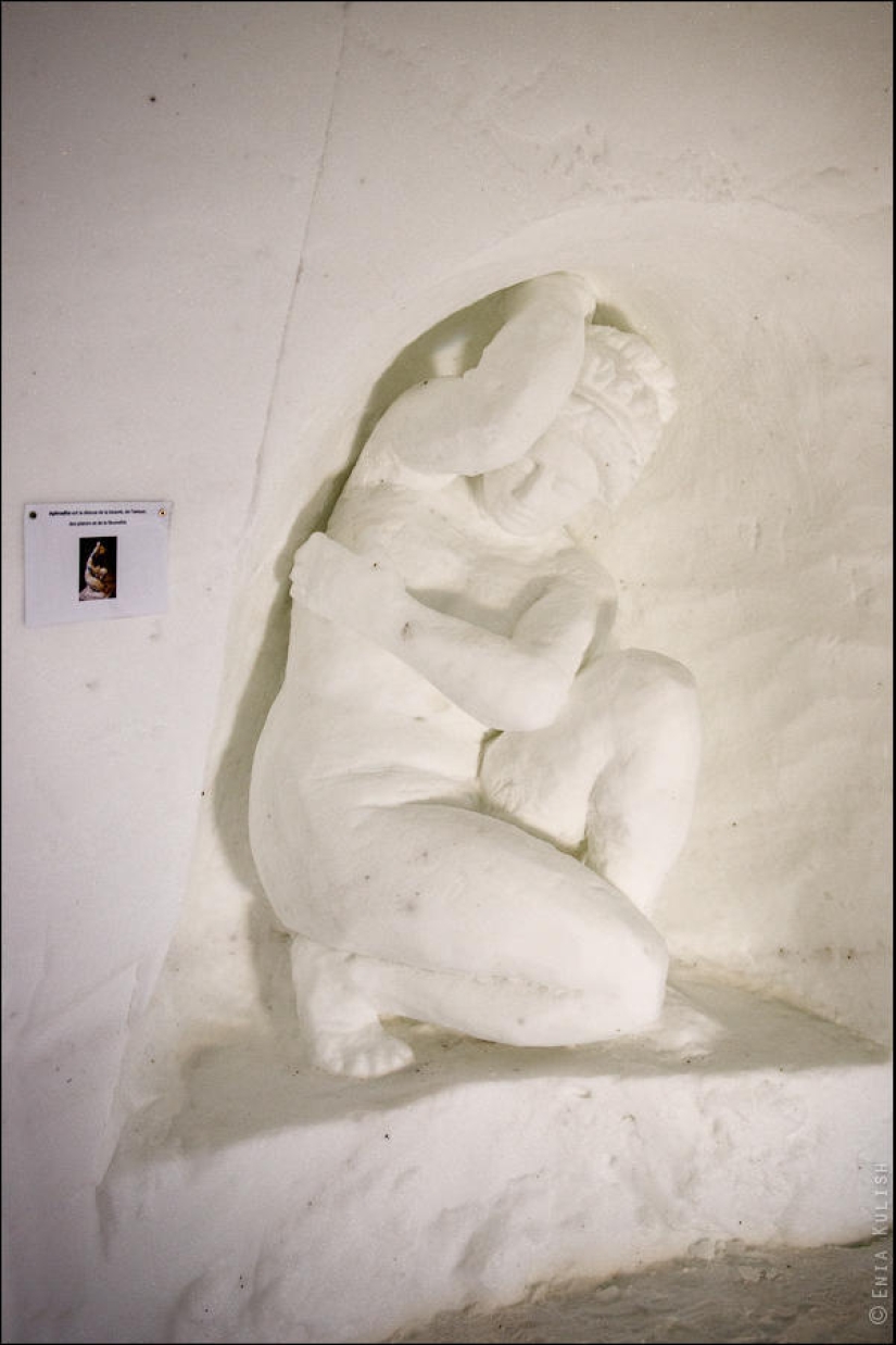 Alpes "a excepción de los esquís": cuevas de grutas de nieve