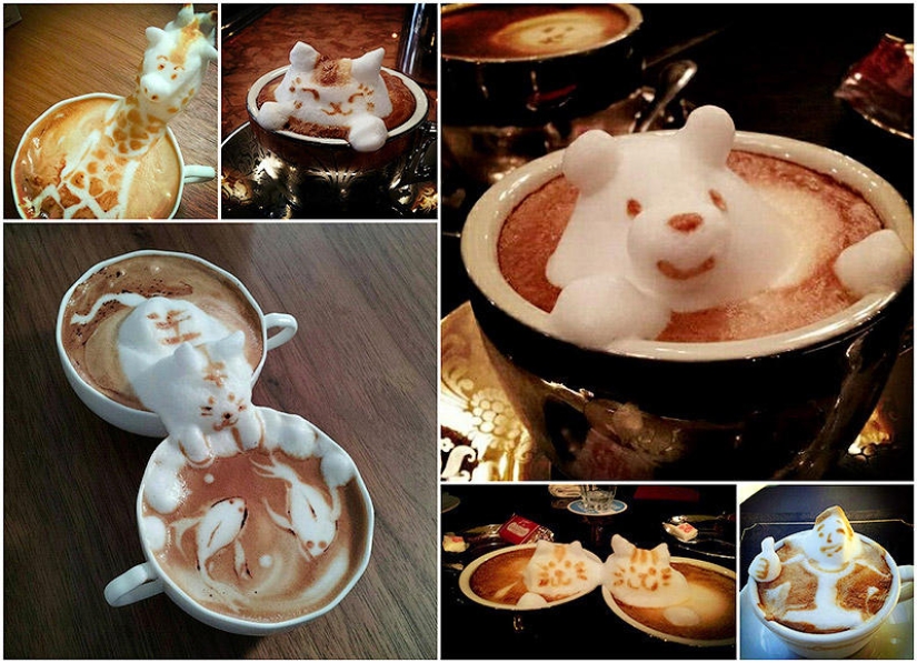 Amazing 3D Latte Drawings Amazing 3D Latte Drawings